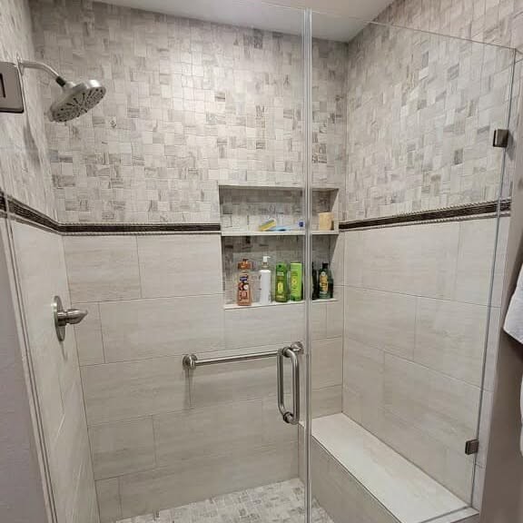 Custom tile shower